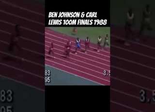 Ben Johnson Carl Lewis 100m Finals 1988 Viralvideo Trackandfield Shorts Youtubeshorts Sports