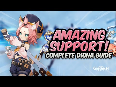 AMAZING 4 STAR HEALER Complete Diona Guide Best Artifacts Weapons Teams Genshin Impact