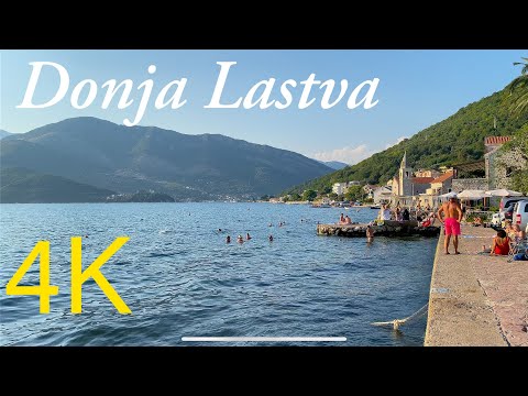 Donja Lastva Tivat Montenegro Walking Tour 4K Captions