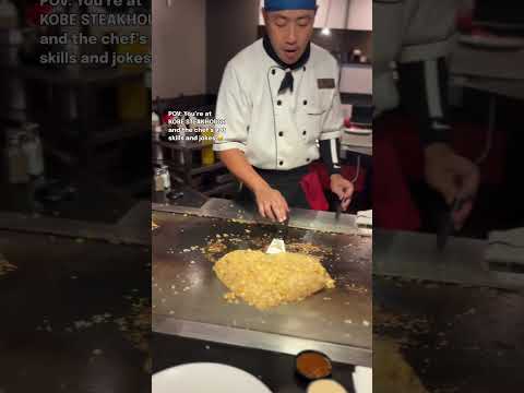 Erstaunliche Tricks Und Lustige Witze Vom Teppanyaki Koch Kobe Japanese Steakhouse Teppanyaki