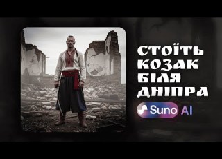 Стоїть козак біля Дніпра Suno AI