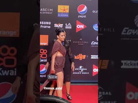 اطلالة أسماء جلال مهرجان جونة يوم رابع