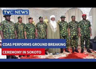  COAS Performs Ground Breaking Ceremony In Sokoto