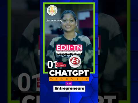 ChatGPT One Day Workshop On EDII TN One Day One Decision A Lifetime Of Success