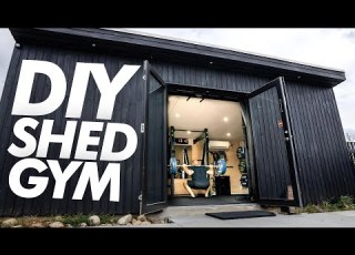 Ridiculous HOME GYM In Entirely Custom DIY Backyard Shed