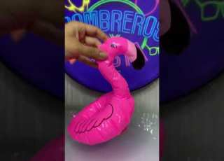 Inflable Flamingo Portavasos Salvavidas Alberca