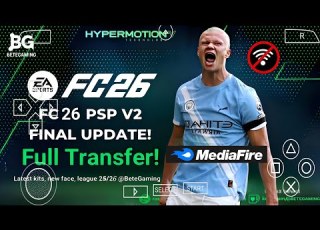 FIFA 2026 PSP ORIGINAL Android Offline 4K Camera EA FC 26 PSP HD Graphics Kits Transfer 62