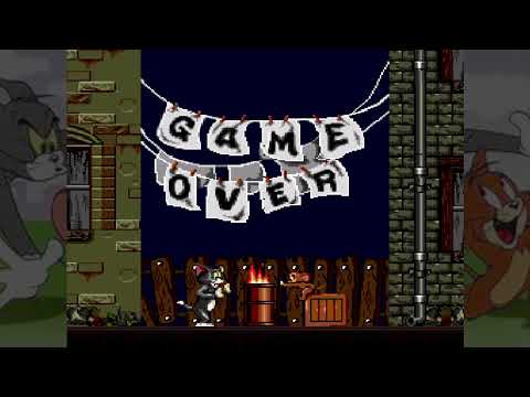 Tom Jerry Frantic Antics Game Over Sega Genesis