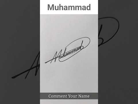 Muhammad M Name Signature Writing How To Write Signature Shorts Trending Viral