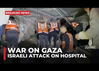 Israeli Forces Attack Al Ahli Arab Hospital In Gaza City