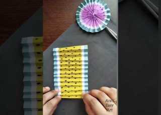  Paper Fan Origami Diy Crafting For Kids ArasEasyArt Diy Papercraft Craft Paperfan