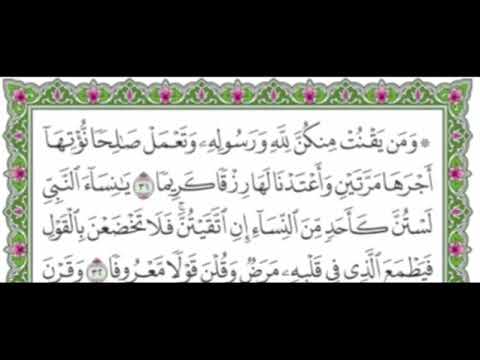 الجزء الثاني والعشرون من القرآن الكريم بصوت القارئ ماهر المعيقلي 22