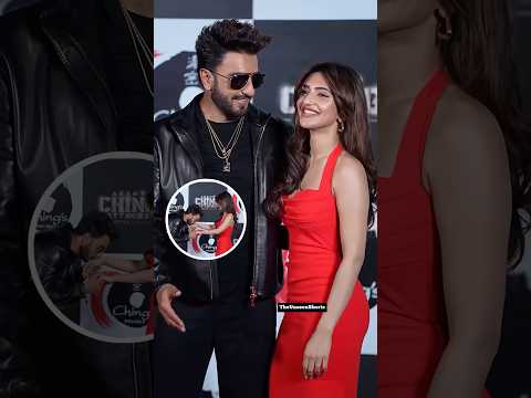 Ranveer Singh Sreeleela Look So Adorable Together At The Agent Ching Attacks Launch TUS