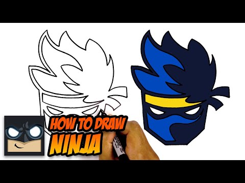 How To Draw The Ninja Logo Cartooning Club Tutorial