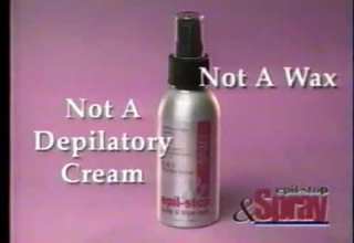 Epil Stop And Spray Chemical Hair Remover TV Ad Summer 2001
