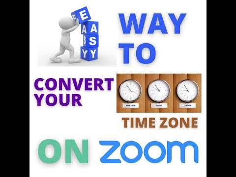 Easy Way To Convert Your Time Zone On Zoom