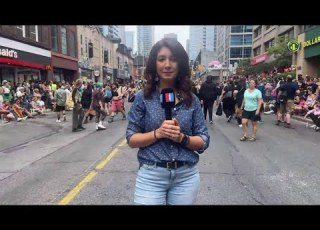 گزارش مهسا مرتضوی ایران اینترنشنال از محل برگزاری رژه افتخار اقلیت های ی و یتی در تورنتو