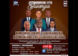  10 NIMUHUGUKIRE GUKIRANUKA NTIMUKONGERE GUKORA IBYAHA Innocent NIZEYIMANA