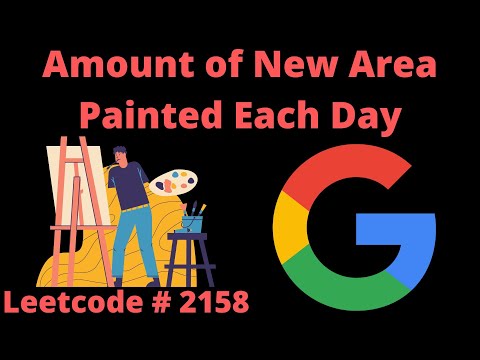 AMOUNT OF NEW AREA PAINTED EACH DAY LEETCODE 2158 PYTHON SIMPLE SOLUTION