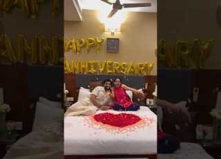  First Wedding Anniversary Vlog Out Malavika Thejus Anniversary With Family