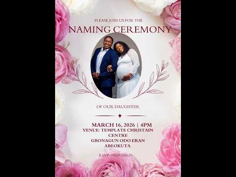The Idowu S Naming Ceremony 16th March 2026