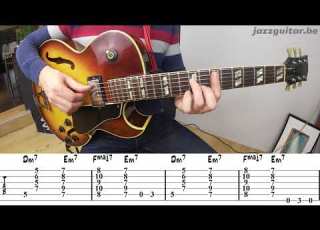 Minor Blues Jazz Guitar Vamp In The Style Of Kenny Burrell