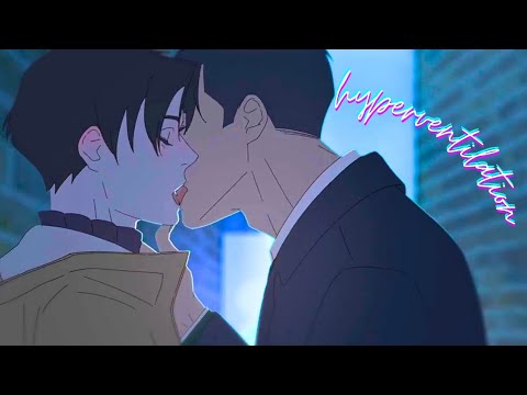W Wait First Kiss Scene Hyperventilation BL Anime
