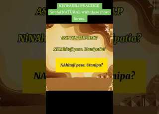 Sound More NATURAL In Kiswahili Learnkiswahili Speakkiswahili Swahili