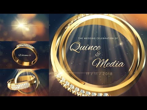 Two Rings Wedding Intro Video Free After Effects Template By Quince Creative