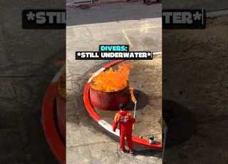 These Divers Can T Surface Until The Fire Is Out