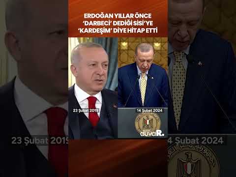 Erdoğan Yıllar önce Darbeci Dediği Sisi Ye Kardeşim Diye Hitap Etti Shorts