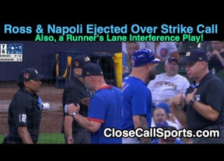  E132 3 Mike Napoli David Ross Ejected By Erich Bacchus Andy Fletcher Also An RLI Play
