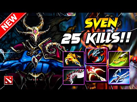 DOTA 2 SVEN Gameplay 25 Kills Sven Dota 2 Gameplay SVEN Carry Build Gameplay 7 39