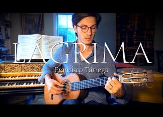  LÁGRIMA Original 19th Century Guitar