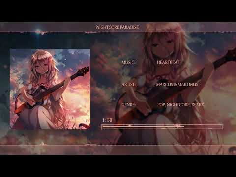 Nightcore HEARTBEAT Maracus Martinus Clean Lyrics