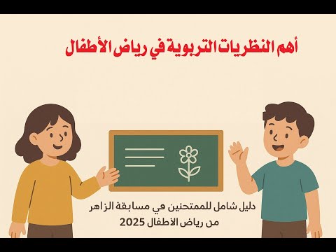 أهم النظريات التربوية في رياض الأطفال دليل شامل للممتحنين في مسابقة الازهررياض الأطفال 2025 أهم النظريات التربوية في رياض الأطفال دليل شامل للممتحنين في مسابقة الازهررياض الأطفال 2025