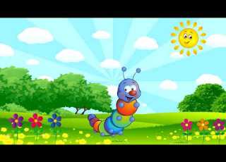 Вихід ГУСЕНИЧКИ на весняне свято розвага заняття дитсадок весна гусениця казковийперсонаж свято