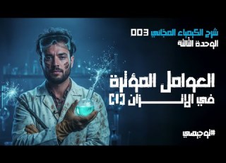 العوامل المؤثرة في الاتزان الكيميائي 1 03 توجيهي 2008 محمد أبو الهيجاء