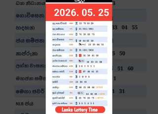 2026 05 25 අද ද න ස යල ම ල තර ය ප රත ඵල NLB DLB Today All Lottery Results Dlb Nlb Dlb News