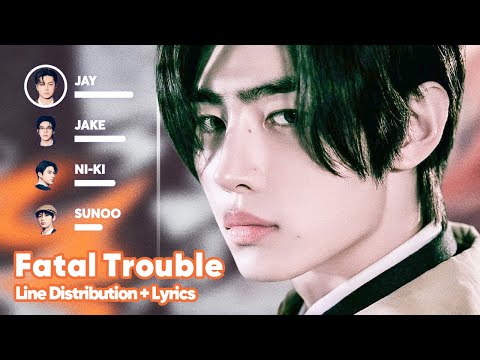ENHYPEN Fatal Trouble Line Distribution Lyrics Karaoke PATREON REQUESTED