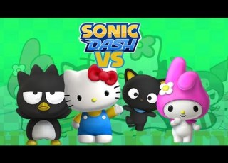 Sonic Dash Hello Kitty Vs Chococat Vs My Melody Vs Badtz Maru
