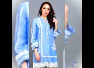 لان کے خوبصورت 2023 کے ڈیزائن لیس کے ساتھ عید الفطر کے لیے Made By Easton Fashion Beauty