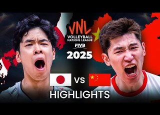 JAPAN Vs CHINA HIGHLIGHTS Men S VNL 2025