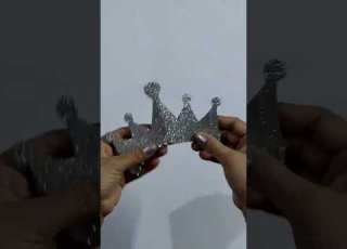  Such A Beautiful Crown For A Princess Easy To Make Shorts Youtubeshorts Diy Viral Craft