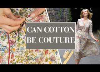 Шью летнее платье в технике кутюр из ткани Liberty Tana Lawn Полевые цветы моего детства