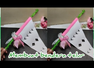  How To Make A Maulid Egg Flag Simple Aqiqah Flag Egg Flower
