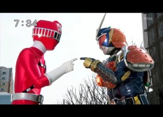 Sepur Vs Jeruk Kamen Rider Gaim V Toqger Henshin