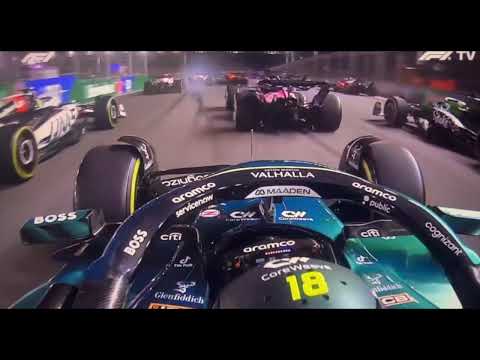 Lance Stroll Aston Martin Onboard Start F1 2025 Las Vegas