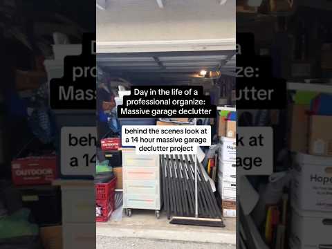 14 Hour Massive Garage Declutter Organization Declutter Garage Organize
