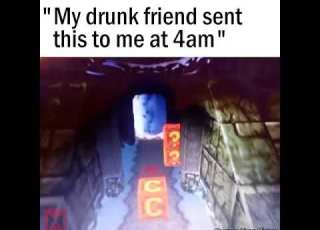  Drunk Guy Makes Perfect Crash Bandicoot Sound Effects